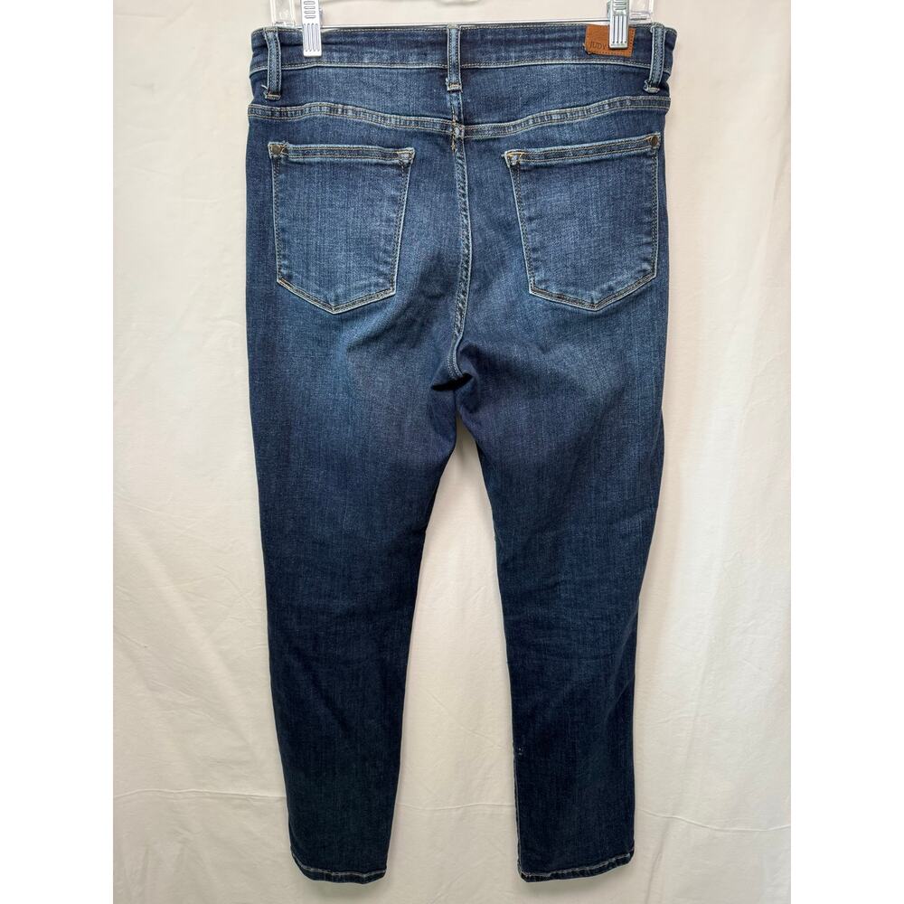 Judy Blue Mid Rise Straight Fit Jeans, Size 11/30  Stretch - Picture 2 of 6